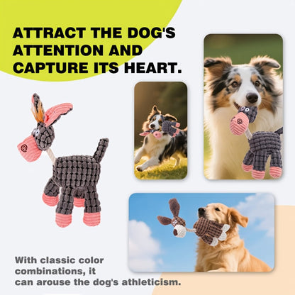 Lot de 6 jouets en peluche grinçants pour chien – Ensemble de jouets à mâcher et de dentition en forme d'animaux mignons, jouets interactifs en peluche pour petits et moyens chiens, soulagement de l'anxiété et nettoyage des dents, sûrs et durables