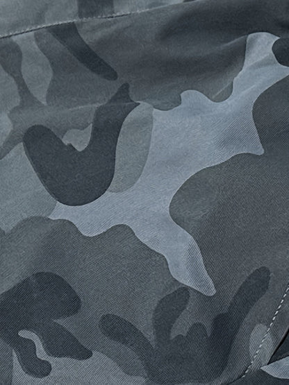 Pantalon cargo camouflage pour femme – Pantalon long décontracté pour la randonnée et le plein air, léger et respirant, multipoches, taille élastique, XS-XXL, camouflage