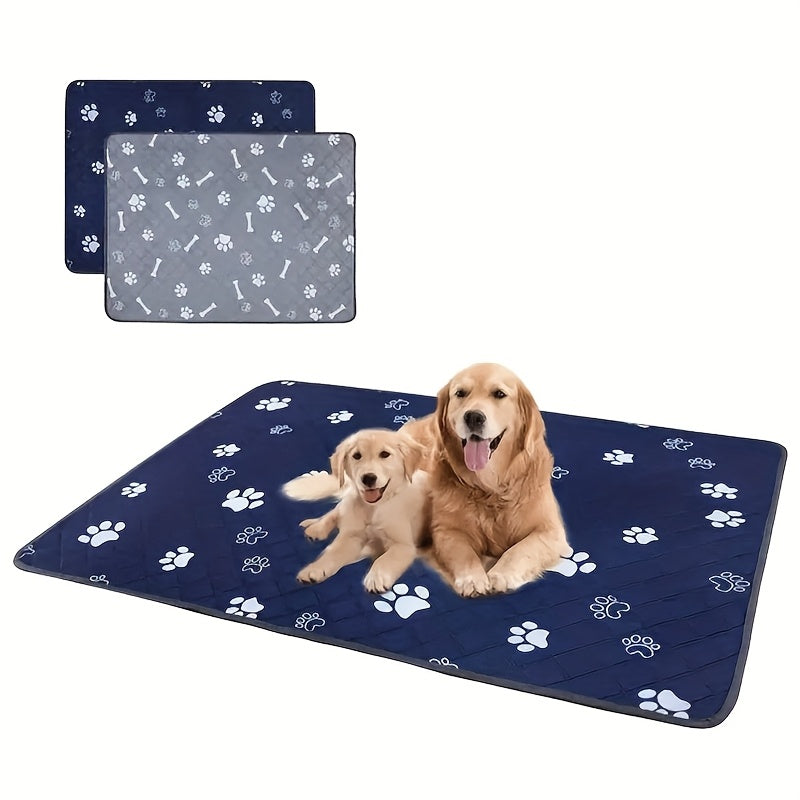 Alèses pour chiens réutilisables et lavables – Tapis d'apprentissage de la propreté pour chiots, anti-fuites et super absorbants, lavables en machine, 2 tailles et 2 couleurs, alèses de dressage pour chiens écologiques et réutilisables
