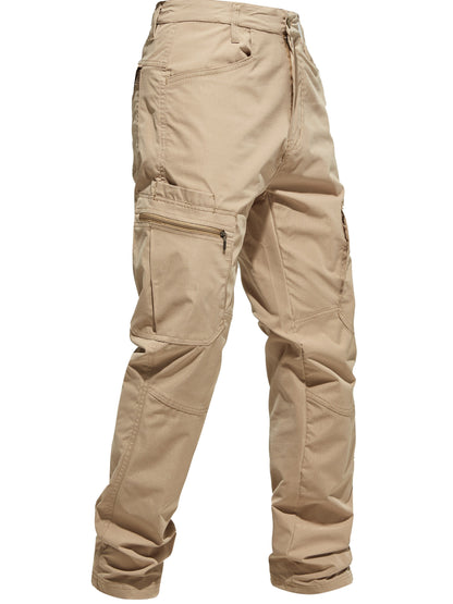Pantalon cargo de randonnée pour homme, multipoches, tactique, toutes saisons, léger, pour camping, pêche, cyclisme, gris foncé, kaki, tailles 30-42