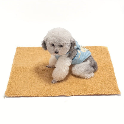 Tapis auto-chauffant pour chiens et chats – Couchage thermique ultra-doux, sans électricité, pour une chaleur instantanée sur les sols froids