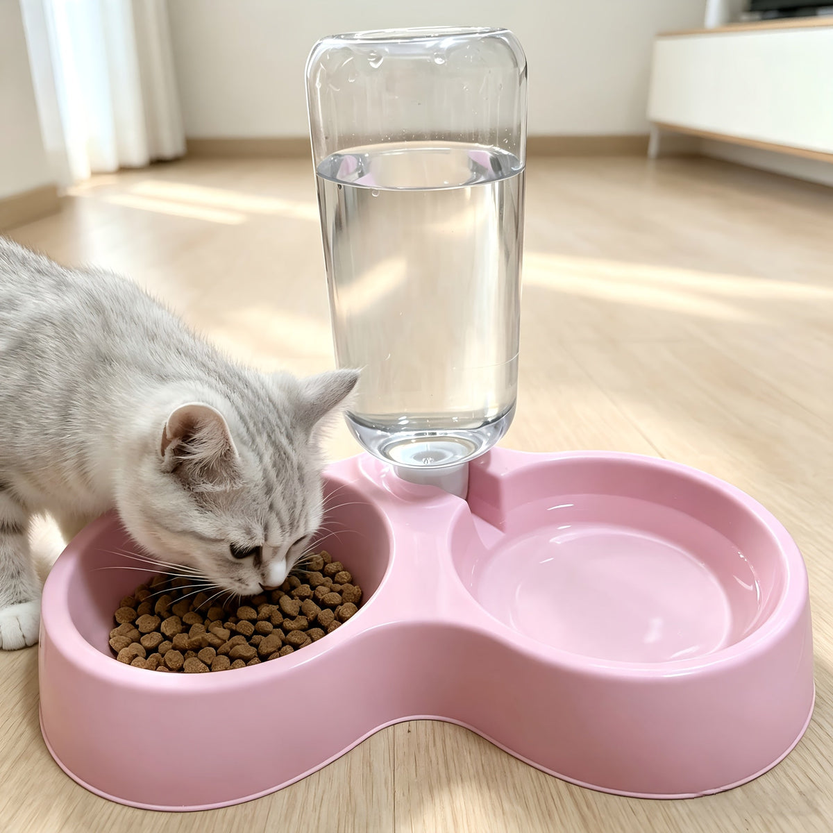 Ensemble de bols pour animaux inclinés et antidérapants – Conception ergonomique inclinée pour chats et chiens, sans pile, favorise une posture saine, station de nourriture et d'eau facile à nettoyer pour animaux d'intérieur
