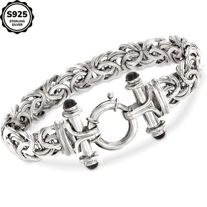 Bracelet classique pour femme en argent sterling 925 avec coffret cadeau - Élégant bijou de poignet argent et or pour anniversaire, Saint-Valentin, remise de diplôme, Noël et cadeaux pour occasions spéciales