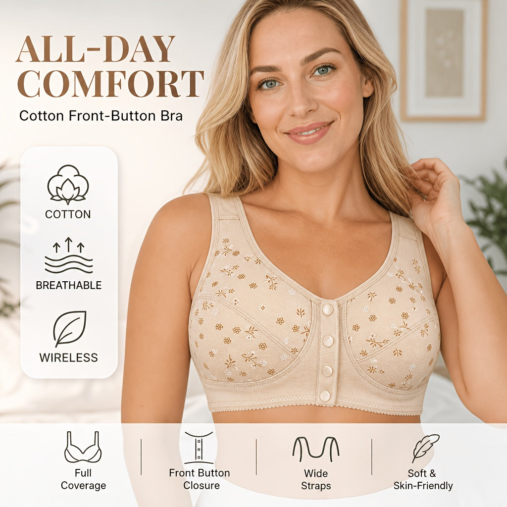 Lot de 7 soutiens-gorge sans couture pour femmes – Bralettes douces à fermeture frontale, sans armature, confortables et respirantes pour le quotidien, le yoga, les voyages et les festivals, tailles S-XXL