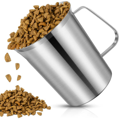 Pelle doseuse pour nourriture pour animaux – Gobelet doseur moulé par injection, lavable au lave-vaisselle, pour nourriture pour chien, chat et oiseau, contrôle précis des portions pour l'alimentation quotidienne et la gestion du poids de l'animal
