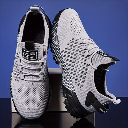 Chaussures de course pour hommes, baskets légères et respirantes - Chaussures de sport, marche, tennis, fitness et décontractées pour hommes, confortables et tendance, multicolores