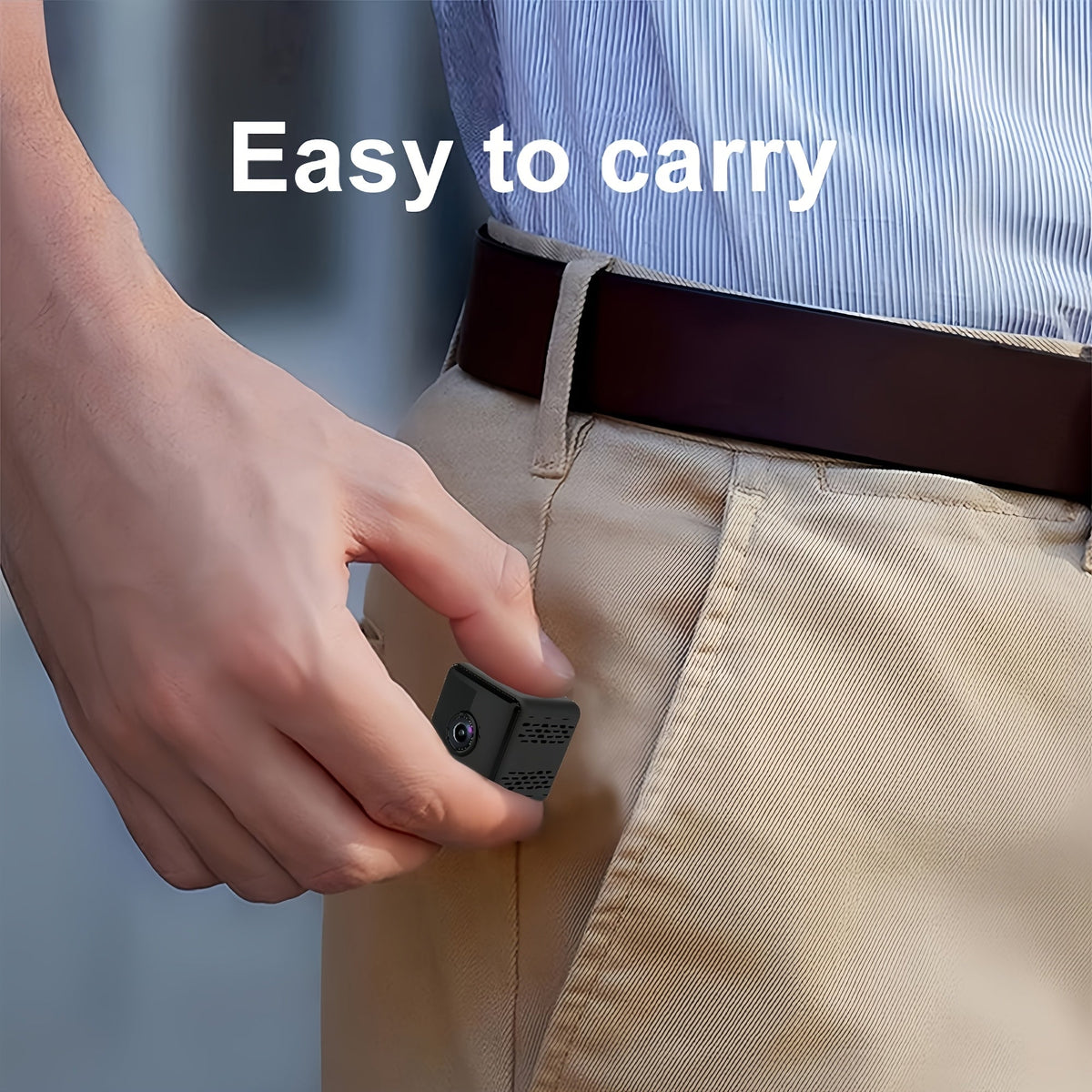 Mini caméra de sécurité sans fil 2K – Caméra de surveillance intérieure WiFi avec vision nocturne, support magnétique, enregistrement continu, moniteur pour bébé et animaux, alimentation USB/batterie, carte SD et stockage cloud