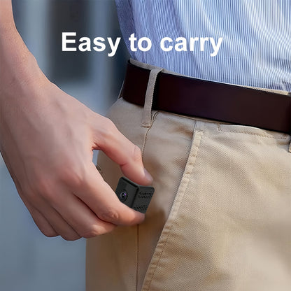 Mini caméra de sécurité sans fil 2K – Caméra de surveillance intérieure WiFi avec vision nocturne, support magnétique, enregistrement continu, moniteur pour bébé et animaux, alimentation USB/batterie, carte SD et stockage cloud