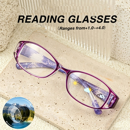 Lot de 3 paires de lunettes de lecture pour femmes, monture ultra-légère à motif floral, lunettes de presbytie élégantes, ensemble combiné, corrections de +1,00 à +4,00, super rapport qualité-prix, cadeau idéal pour femmes