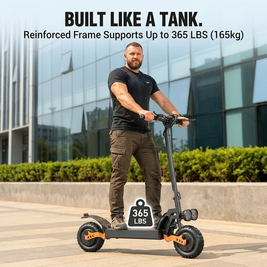 Trottinette électrique pliable LOVEBike GT28 à double moteur pour adultes – batterie 54,6 V 30 Ah, autonomie de 88 km, trottinette tout-terrain à pneus larges avec double phare, 27 kg