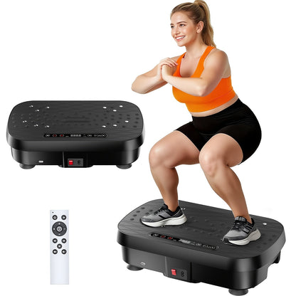 Plateforme vibrante pour la perte de poids et le drainage lymphatique – Appareil d'entraînement complet du corps avec 99 à 200 niveaux de vitesse, moteur silencieux, salle de sport portable à domicile, tonification musculaire, capacité de 150 kg
