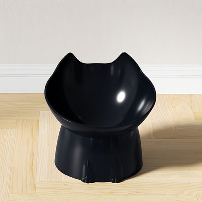 Gamelle pour chat oreilles de chat surélevée antidérapante - Bol pour chat mignon en polypropylène surélevé pour une alimentation confortable, écuelle ludique en forme d'oreilles de chat pour chats d'intérieur