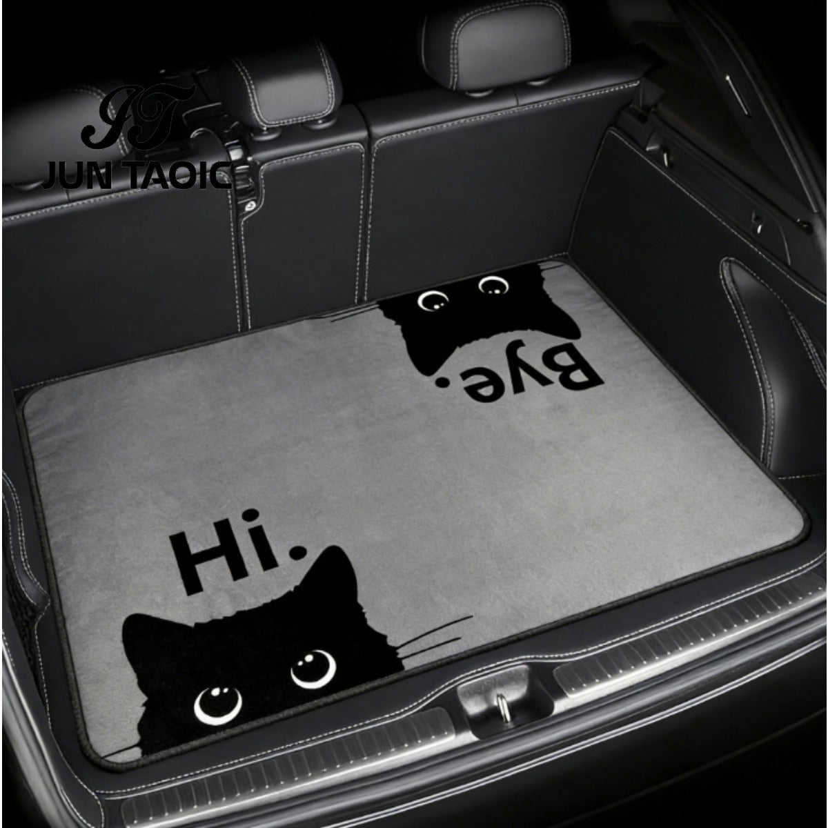 Tapis de coffre pour voiture – Revêtement de chargement antidérapant et imperméable avec motifs uniques, protection intérieure de véhicule durable contre la saleté, les déversements et les rayures, ajustement universel