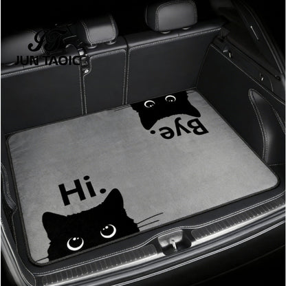 Tapis de coffre pour voiture – Revêtement de chargement antidérapant et imperméable avec motifs uniques, protection intérieure de véhicule durable contre la saleté, les déversements et les rayures, ajustement universel