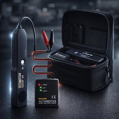 Kit de traçage de câbles automobile EM415PRO, testeur de circuit 6-42V CC – Localisation rapide des fils coupés et des courts-circuits avec sonde à induction sans contact – Outil de diagnostic électrique indispensable pour la réparation automobile