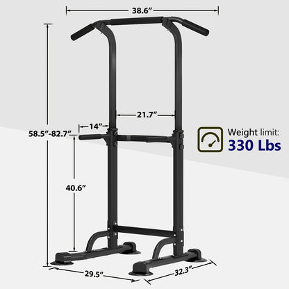 Station de musculation avec barre de traction, 10 hauteurs réglables, capacité de 150 kg, entraînement complet du corps pour salle de sport à domicile – Rose Noir Rouge Jaune Bleu Orange Vert