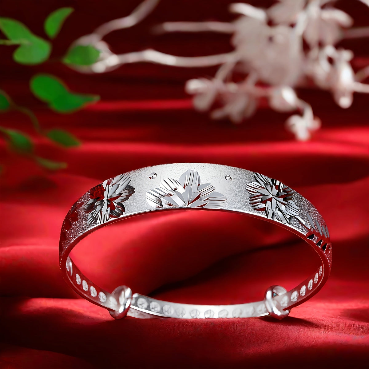 Bracelet ajustable coulissant pour femme en argent sterling 925 – Jonc élégant à fermoir coulissant en argent et or, cadeau idéal pour maman, la fête des mères, un anniversaire ou toute occasion spéciale