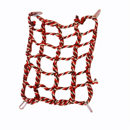 Filet d'escalade pour cage à oiseaux - Jouet hamac échelle en corde de coton colorée pour perroquets, calopsittes, conures, perruches, petits oiseaux et hamsters - Accessoire perchoir balançoire à mâcher pour activité suspendue