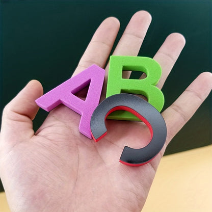 50 pièces lettres et chiffres magnétiques pour enfants, aimants de réfrigérateur alphabet colorés, autocollants éducatifs, jouet d'apprentissage pour tout-petits, orthographe préscolaire, lecture ABC 123, cadeau, couleurs aléatoires