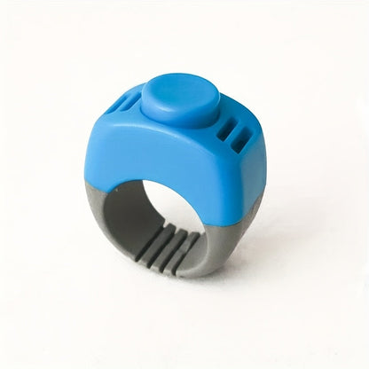 Clicker à bague pour dressage de chien - Clicker de dressage mains libres à porter au doigt pour chiens, chats, oiseaux, chevaux et lapins - Sans pile, taille réglable, couleurs tendance