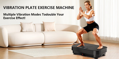 Plateforme vibrante pour la perte de poids et le drainage lymphatique – Appareil d'entraînement complet du corps avec 99 à 200 niveaux de vitesse, moteur silencieux, salle de sport portable à domicile, tonification musculaire, capacité de 150 kg