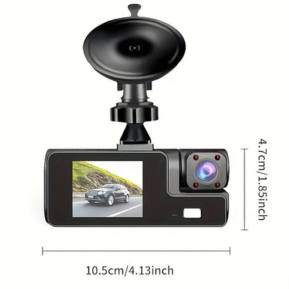 Dashcam 3 canaux 4K avant + 4K intérieur + 1080P arrière avec carte 32 Go offerte, vision nocturne, capteur G, grand angle, enregistrement en temps réel et moniteur de stationnement – Velora