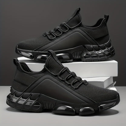Baskets légères et respirantes pour hommes, semelle en PVC, chaussures de sport décontractées basses à lacets, bleu et noir, tailles US 6,5-12,5, usage quotidien, course à pied, entraînement, chaussures de sport