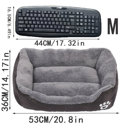 Cozy Winter Pet Bed for Small Dogs & Cats – Candy-Colored Washable Square Warm Nest for Chihuahua, Pomeranian, Shih Tzu & Small Breeds, Soft Plush Dog Cat Bed