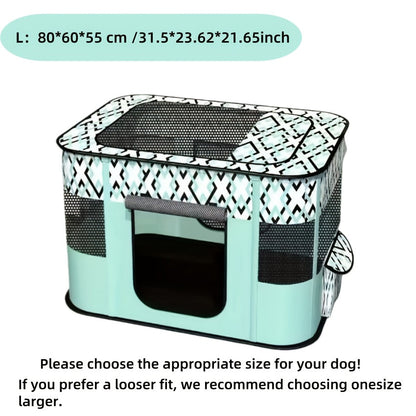 Foldable Pet Playpen with Storage Bag – Portable Indoor Outdoor Dog Cat Exercise Kennel & Puppy Kitten Playpen, 4 Sizes M/L/XL/XXL for Cats Dogs Rabbits, Travel & Camping Ready