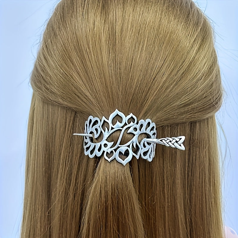 Lot de 7 pinces à cheveux Viking arbre de vie celtique – Accessoires de coiffure vintage style nordique bohème pour femmes et filles, cadeau bijoux