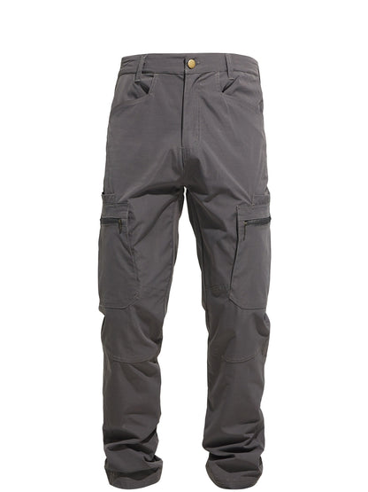 Pantalon cargo de randonnée pour homme, multipoches, tactique, toutes saisons, léger, pour camping, pêche, cyclisme, gris foncé, kaki, tailles 30-42