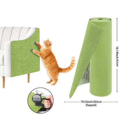 Protecteurs de meubles anti-griffes pour chat auto-adhésifs - Protections découpables pour canapé et mur, dispositifs de dissuasion durables contre les griffades de chat pour canapé, chaise, cadre de porte