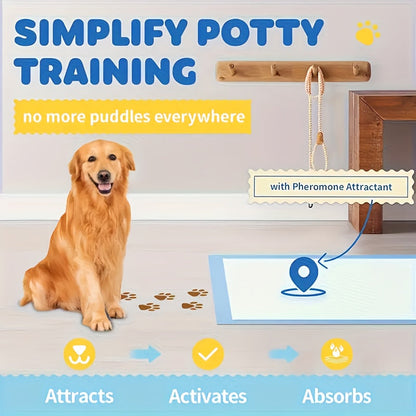 Alèses ultra-absorbantes pour animaux 60 x 60 cm – Lot en gros de 50 à 400 unités, protections jetables anti-fuites pour chiens, chiots, chats et lapins, contrôle des odeurs, pack économique