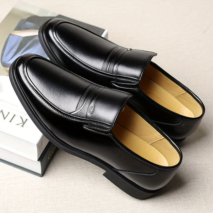 Chaussures habillées Oxford pour hommes, mocassins business à enfiler, chaussures élégantes en cuir de haute qualité, grandes tailles US 7-13, noir