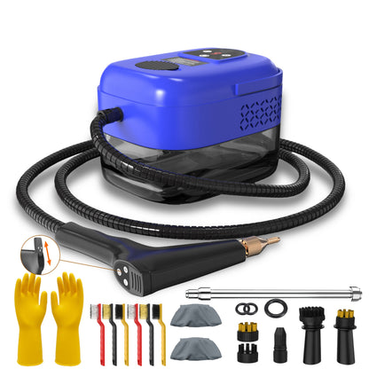Nettoyeur vapeur portatif avec ensemble d’accessoires de 35 pièces, haute pression, portable, nettoyage en profondeur sans produits chimiques – Graisse de cuisine, canapé, climatiseur, carrelage, intérieur de voiture, lave-linge, 6 couleurs
