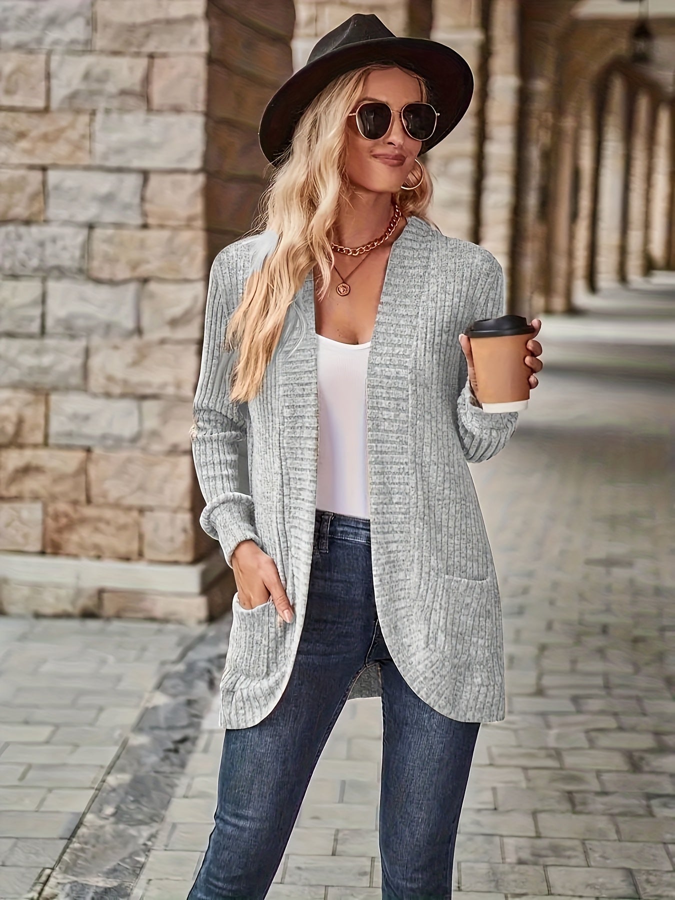 Women's Loose Casual Long Sleeve Blouse Solid Color Pocket Splicing Relaxed Fit Top 10 Colors S-XXL Spring Fall Everyday Wear