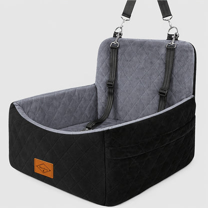 Siège rehausseur pour chien avec sangle de sécurité – Panier de voyage confortable et surélevé pour petits et moyens chiens, design stable et antidérapant, facile à nettoyer, 8 couleurs disponibles
