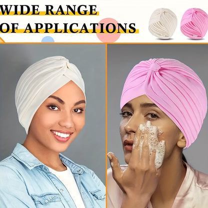 Lot de 15 turbans bohèmes pour femmes – Foulards plissés pré-noués, bandeaux torsadés multicolores et bonnets, bandeaux ultra-doux et respirants pour chimio, perte de cheveux et style quotidien