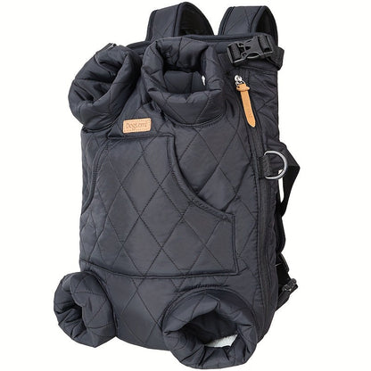 Sac à dos de transport frontal pour petits et moyens chiens - Porte-chien ventral mains libres avec pattes à l'extérieur, sac de transport ajustable pour randonnée et vélo, taille unique, 5 couleurs : rose, vert, noir, beige, gris