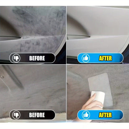 Rénovateur et restaurateur d'intérieur de voiture 100 ml – Nettoyant polyvalent pour plastique, tissu, sièges et tableau de bord, protection longue durée avec éponge applicatrice
