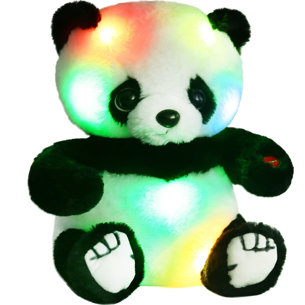 Peluche Panda Lumineuse 20 & 30 cm – Adorable Jouet en Peluche Ours Panda avec Lumière LED, Peluche Douce à Câliner pour Enfants Garçons Filles, Cadeau d'Anniversaire, de Noël, de Fêtes et Décoration d'Intérieur