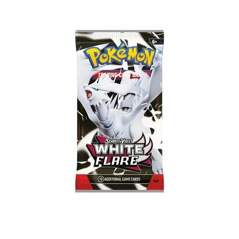 Jeu de cartes à collectionner Pokémon Écarlate et Violet Flamme Blanche, 36 boosters, 360 cartes au total, Reshiram-ex, Keldeo-ex, Roitiflam, Clamiral, Illustrations spéciales et Parallèles Poké Ball - Coffret collection et cadeau