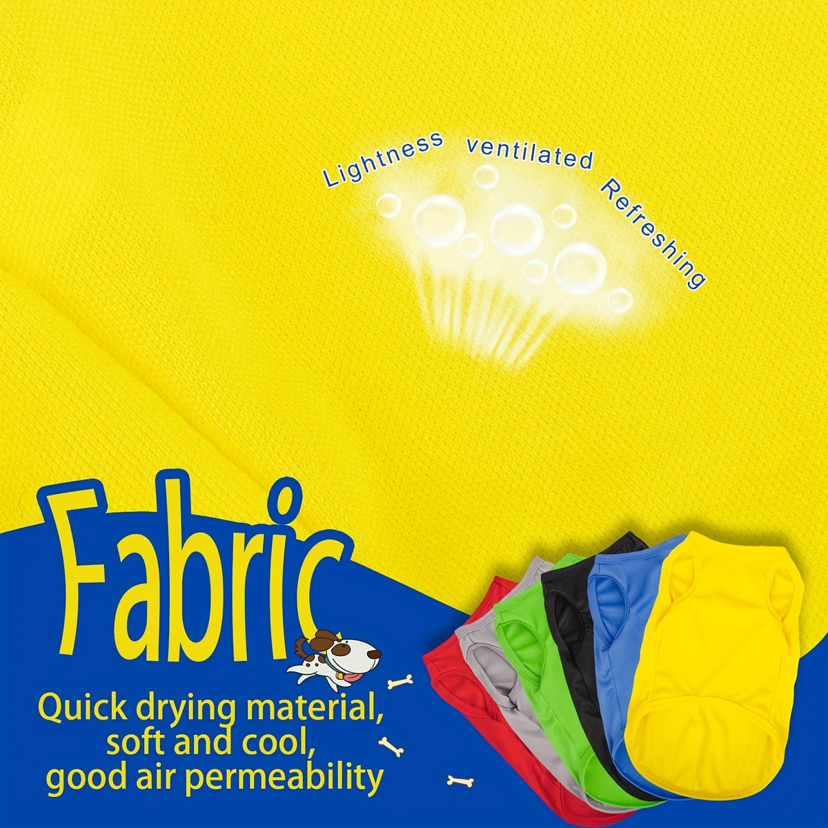 T-shirts pour petits chiens - Pull doux et coloré pour chiot, vêtements pour animaux légers et respirants pour chiens mâles et femelles, tenue décontractée pour chien pour temps chaud