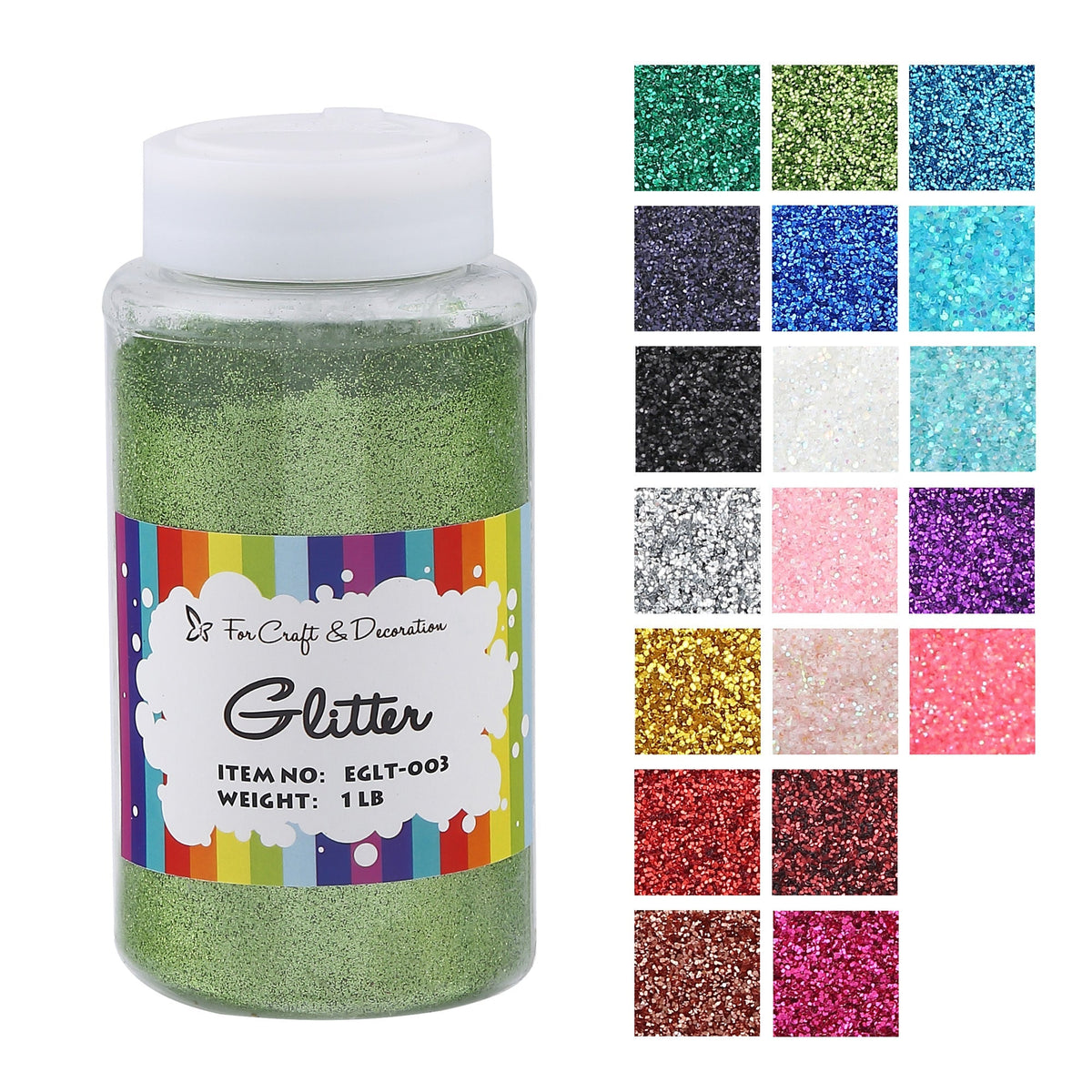 450 g de paillettes artisanales en 19 couleurs – Paillettes fines, extra fines et épaisses avec couvercle saupoudreur pour gobelets, résine, scrapbooking et loisirs créatifs, paillettes en vrac pour enfants et adultes
