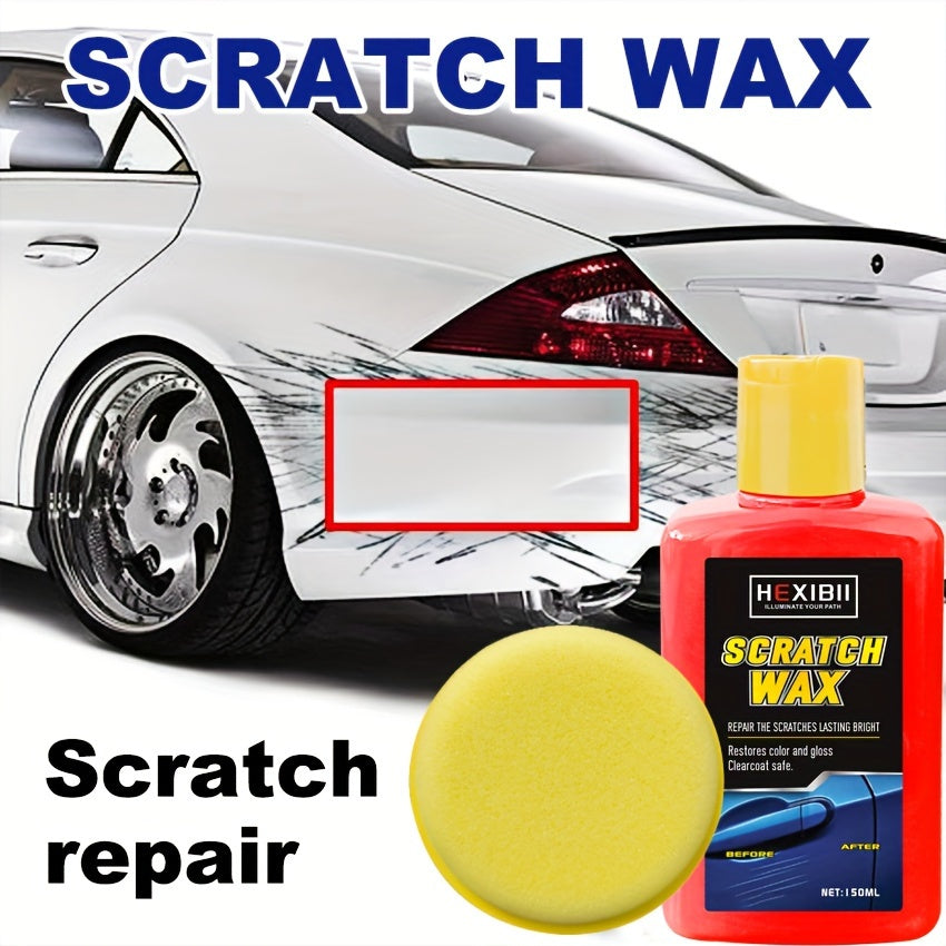 Pâte efface-rayures pour voiture – Kit professionnel de réparation de vernis pour imperfections de surface, tourbillons et rayures légères, kit d'entretien automobile de 150 ml pour la restauration de la peinture extérieure