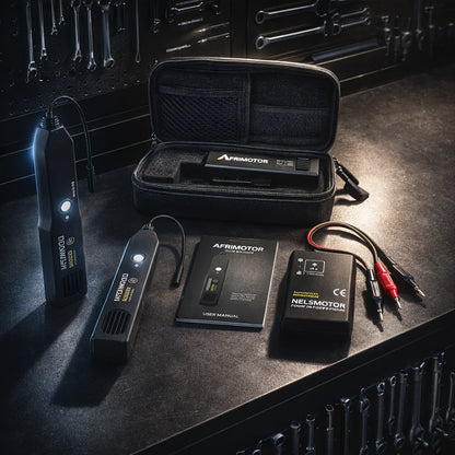 Kit de traçage de câbles automobile EM415PRO, testeur de circuit 6-42V CC – Localisation rapide des fils coupés et des courts-circuits avec sonde à induction sans contact – Outil de diagnostic électrique indispensable pour la réparation automobile