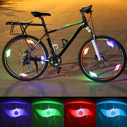 LED Bike Spoke Lights 8 Pack Bicycle Wheel Tire Lights Waterproof Safety Night Riding Lights Visible 360° for Road Mountain Bike Adults Kids Men Women Cycling Accessories Gift
