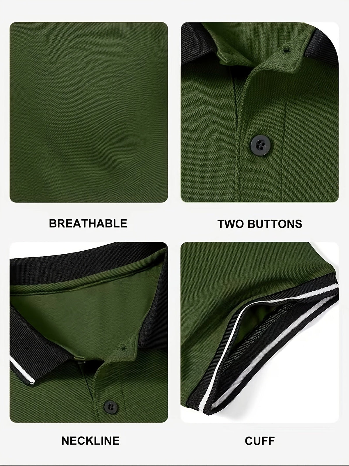 Lot de 6 polos pour homme, manches courtes, sport, golf, décontracté, été, plein air – Polo respirant et anti-humidité pour homme, couleurs assorties, tailles S à XXL