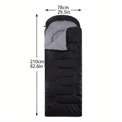 Sac de couchage 3 saisons avec oreiller et sac de compression – Système de couchage léger pour adultes, randonnée, sac à dos, aventures en plein air, voyage et utilisation d'urgence, 4 couleurs