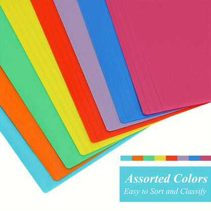 Dossiers suspendus en plastique Manila, lot de 27/54 – 9 couleurs, dossiers de classement robustes en polypropylène, format lettre avec onglet de coupe 1/3, organisation de classe pour la rentrée scolaire, bureau, enseignants et élèves